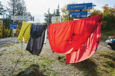 franziskusweg ausruesttung trocknen