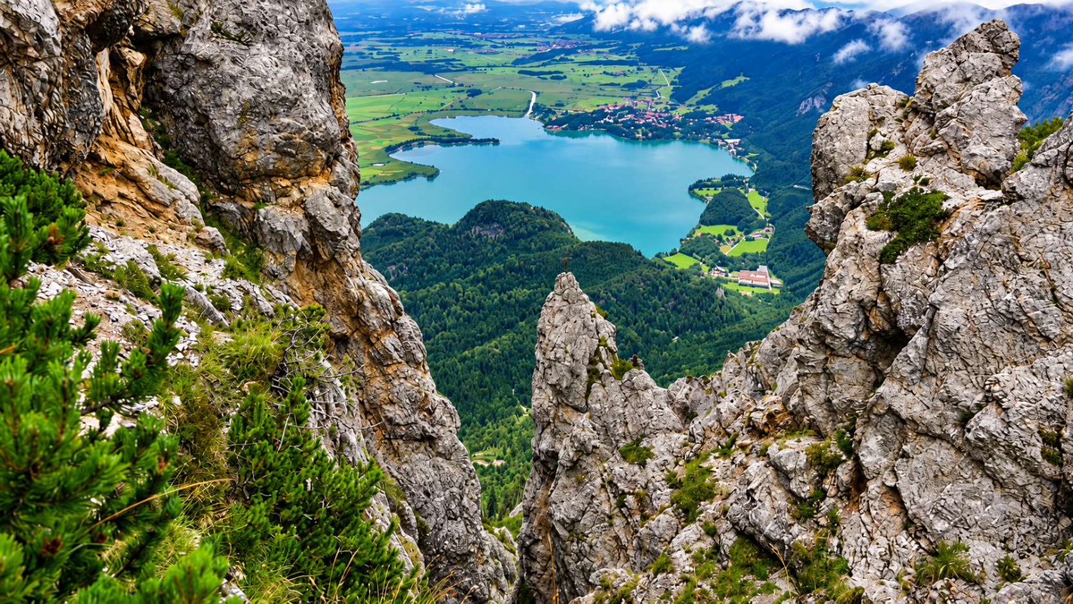 Blick auf den Kochelsee