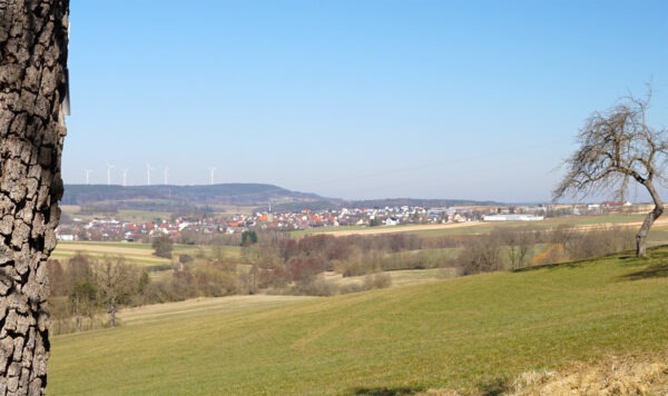 Blick vom Schobertsberg auf Mistelgau
