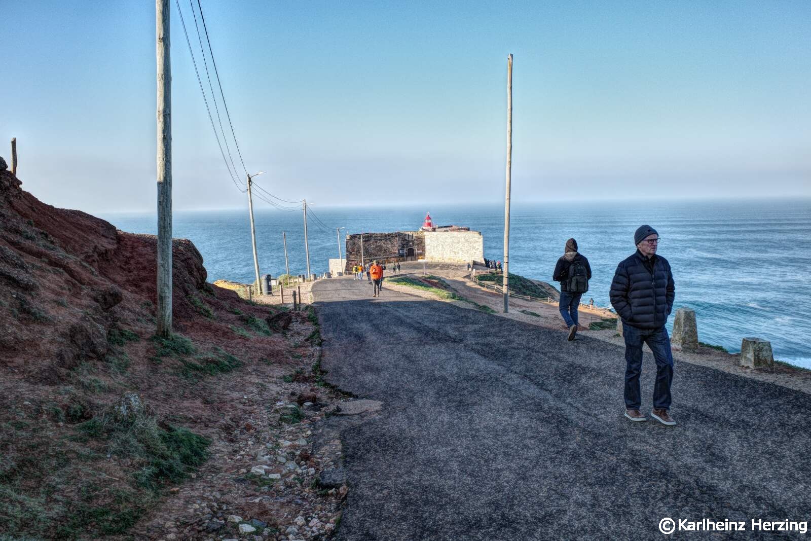Die Strasse zum Forte de Sao Miguel Arcanjo