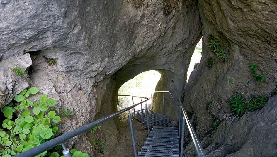 burg obertuechersfeld treppe new
