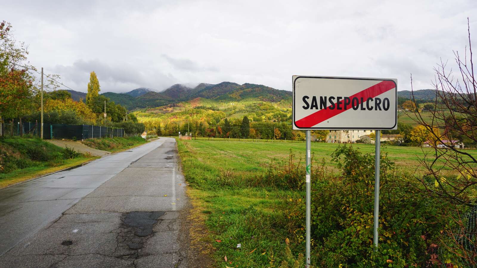 franziskusweg sansepolcro schild