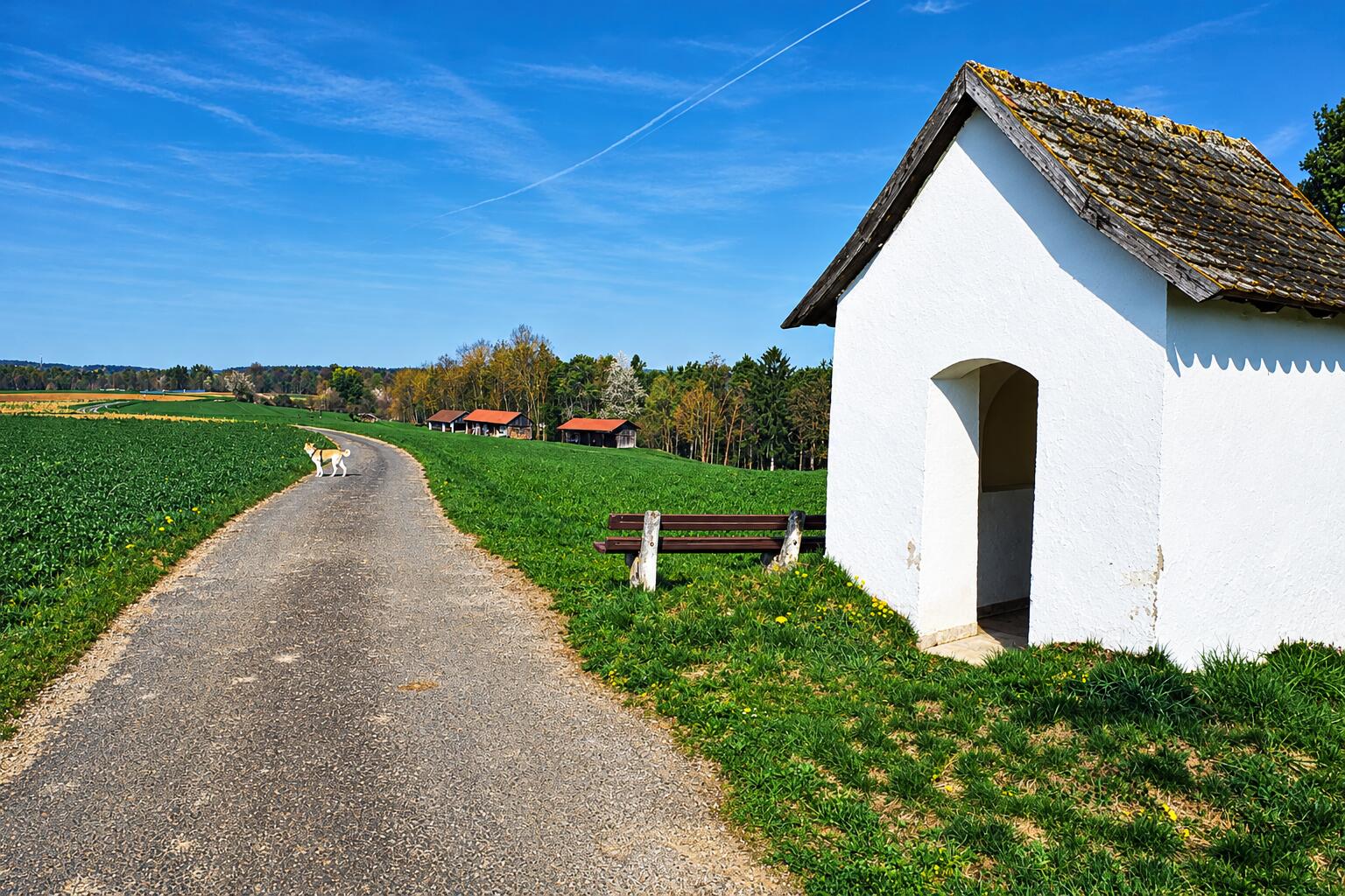 Der Kirchweg bei Hannberg