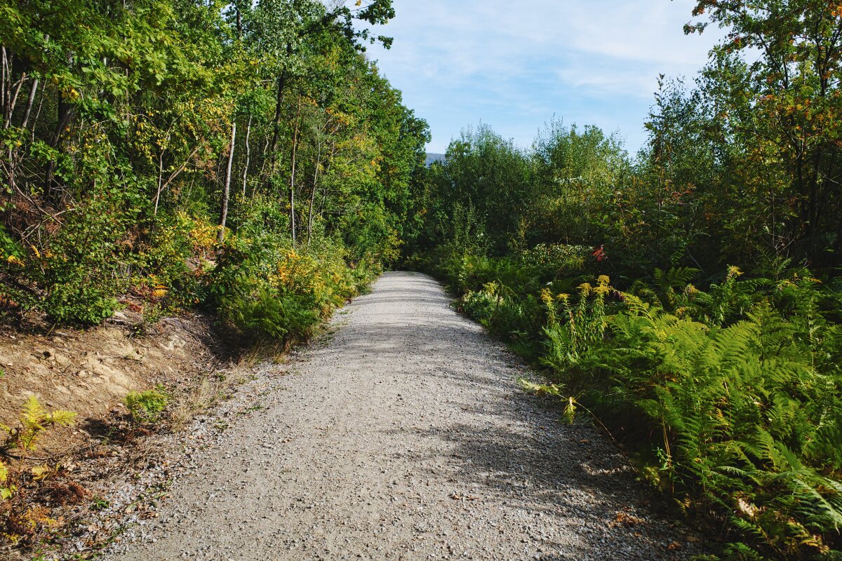 Schotterweg vor Waldmünchen